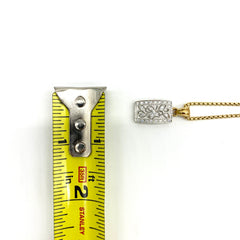 18K gold pendant necklace