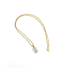 18K gold pendant necklace