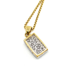 18K gold pendant necklace