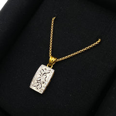 18K gold pendant necklace