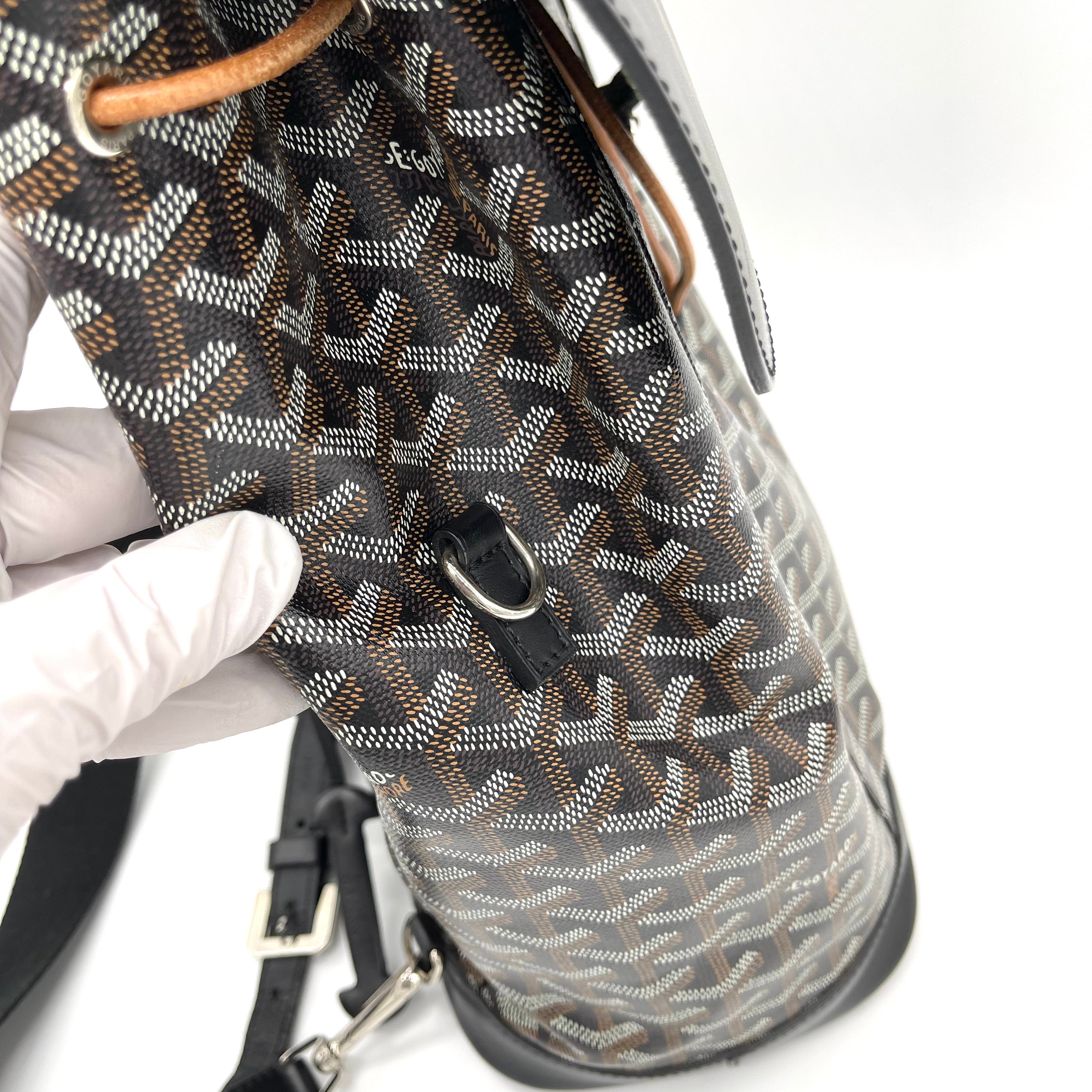 Goyard Goyardine Alpin MM - Black Backpacks, Bags - GOY36777