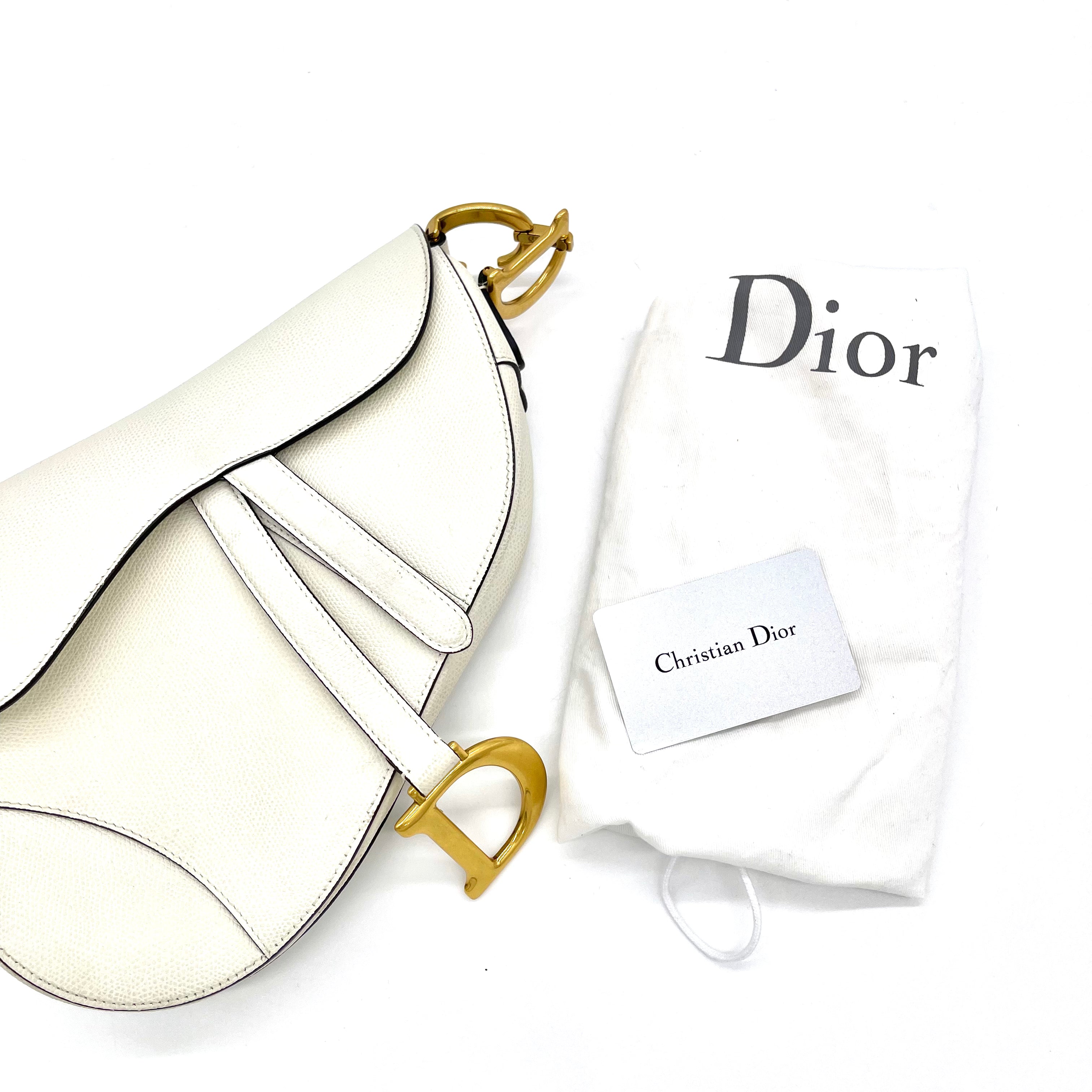 Christian Dior Neutrals 새들백 미디엄