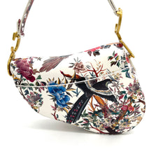 LIMITED EDITION DIOR MEDIUM SADDLE BAG BIRE AND FROWER