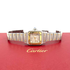 CARTIER Santos Galbee2423 Roman Automatic 18k 24mm Steel & Yellow Gold Watch