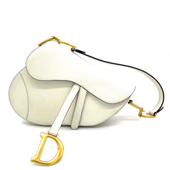 Christian Dior Neutrals Saddle Bag Medium