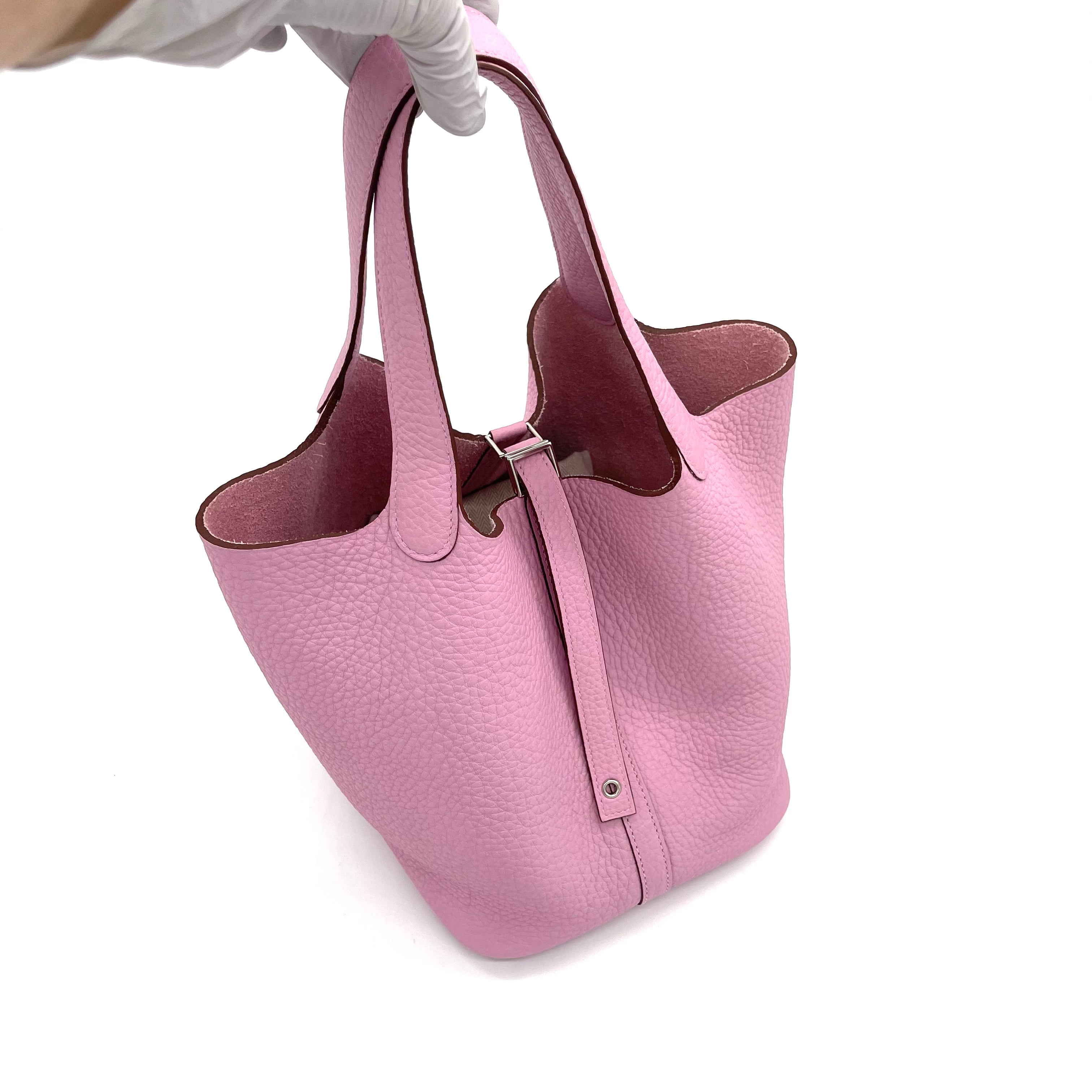 Hermes Picotin Lock Bag Clemence PM Pink 2297991