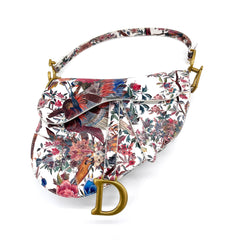 LIMITED EDITION DIOR MEDIUM SADDLE BAG BIRE AND FROWER