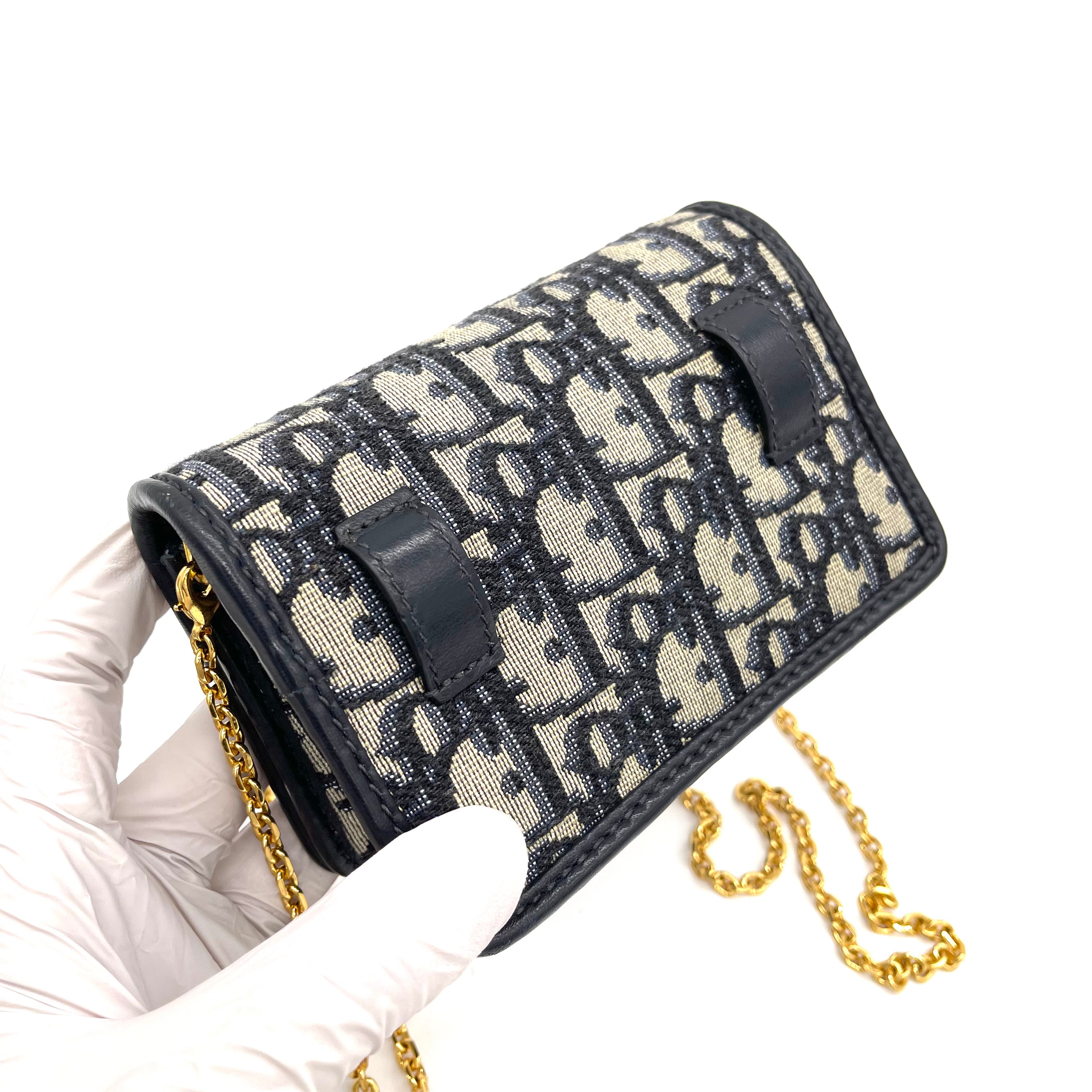 Dior, Bags, Dior 3 Montaigne Nano Pouch With Chain
