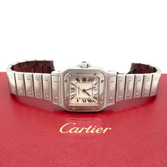 CARTIER Stainless Steel 29mm Santos de Cartier Galbee Quartz Watch