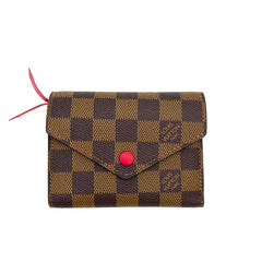 Louis Vuitton Compact Victorine Wallet Damier L.B initials in the wallet SD0189