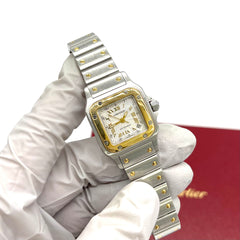 CARTIER Santos Galbee2423 Roman Automatic 18k 24mm Steel & Yellow Gold Watch