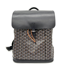 GOYARD Goyardine Calfskin Alpin Backpack Black 1223018