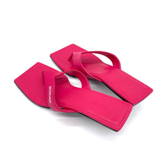 BALENCIAGA Square Toe Slide Sandals Size38