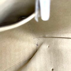 LOUIS VUITTON Calfskin Mechanical Flowers Lockme Bucket Crème DU2128