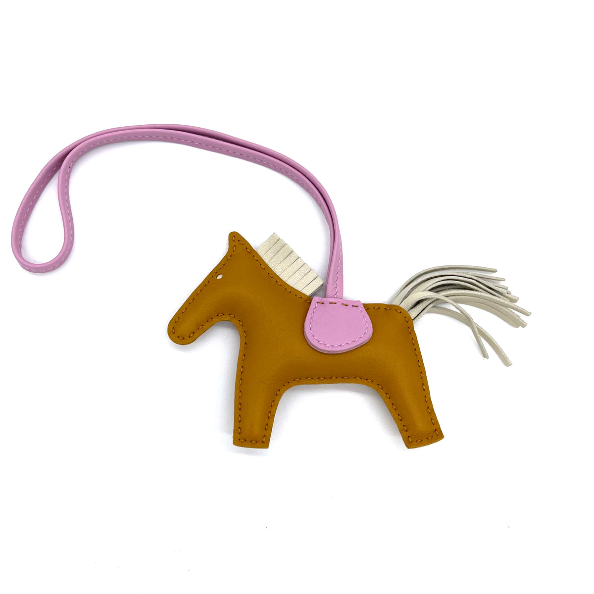 New]HERMES Milo Lambskin Grigri Rodeo Horse Bag Charm PM –