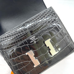 [Brand New] HERMES 콘스탄스 컴팩트 악어 지갑