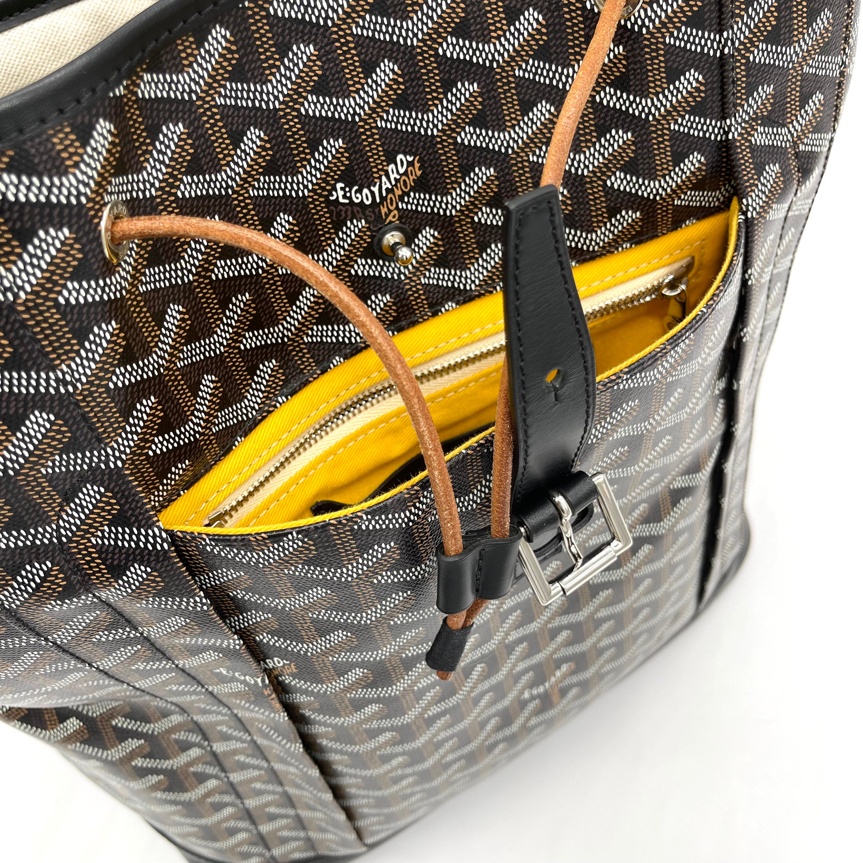Goyard Black Goyardine Coated Canvas And Calfskin Alpin Backpack Silver  Hardware, 2017 Available For Immediate Sale At Sotheby's