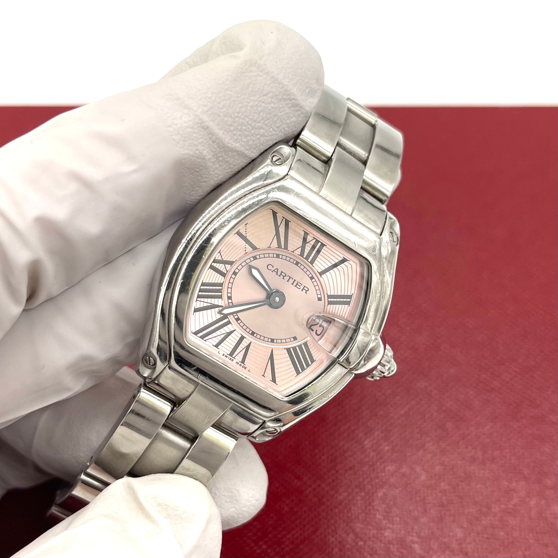 CARTIER Lady Roadster ref 2675 Pink Dial circa 2000