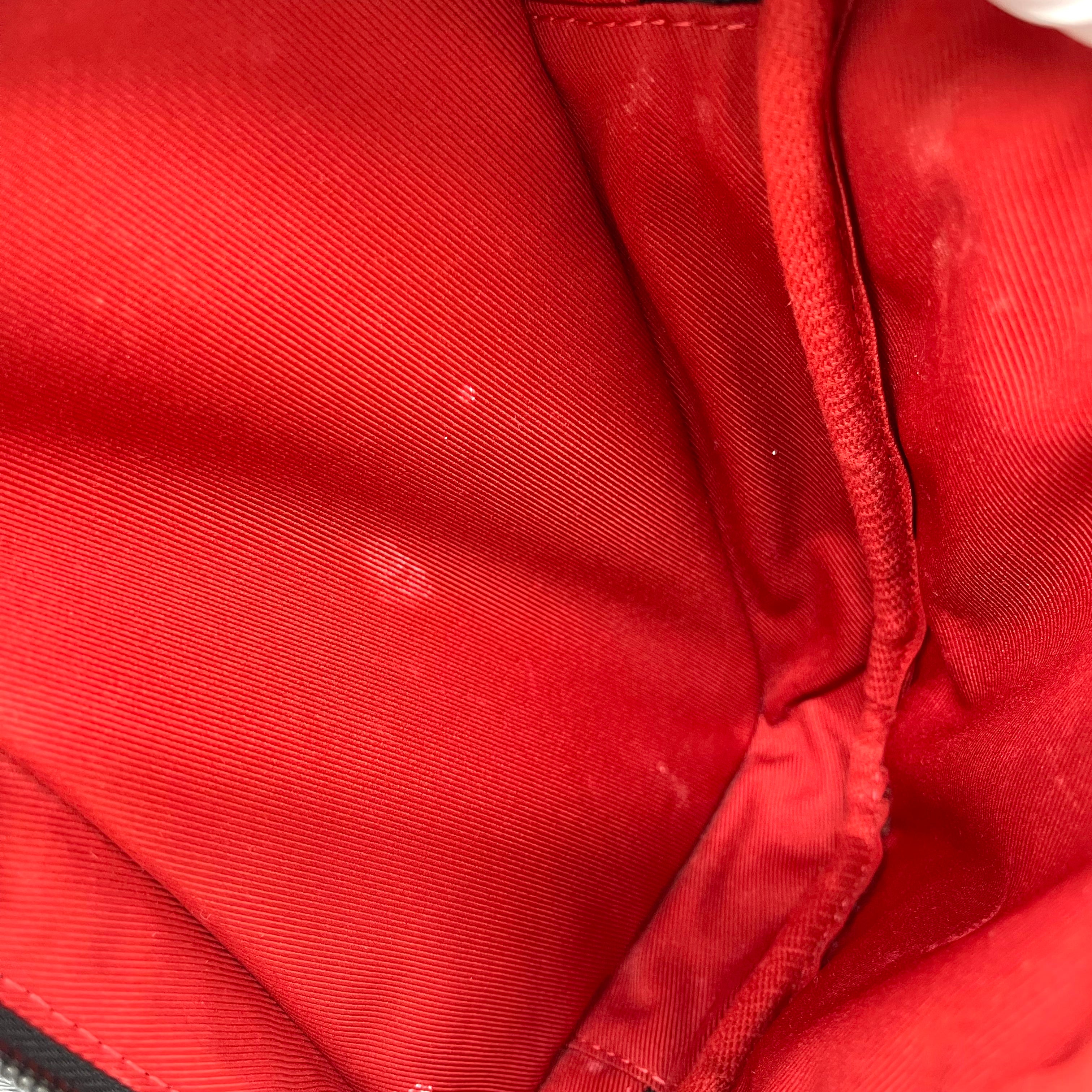 LOUIS VUITTON Louis Vuitton Damier Graphite Utility Backpack Red