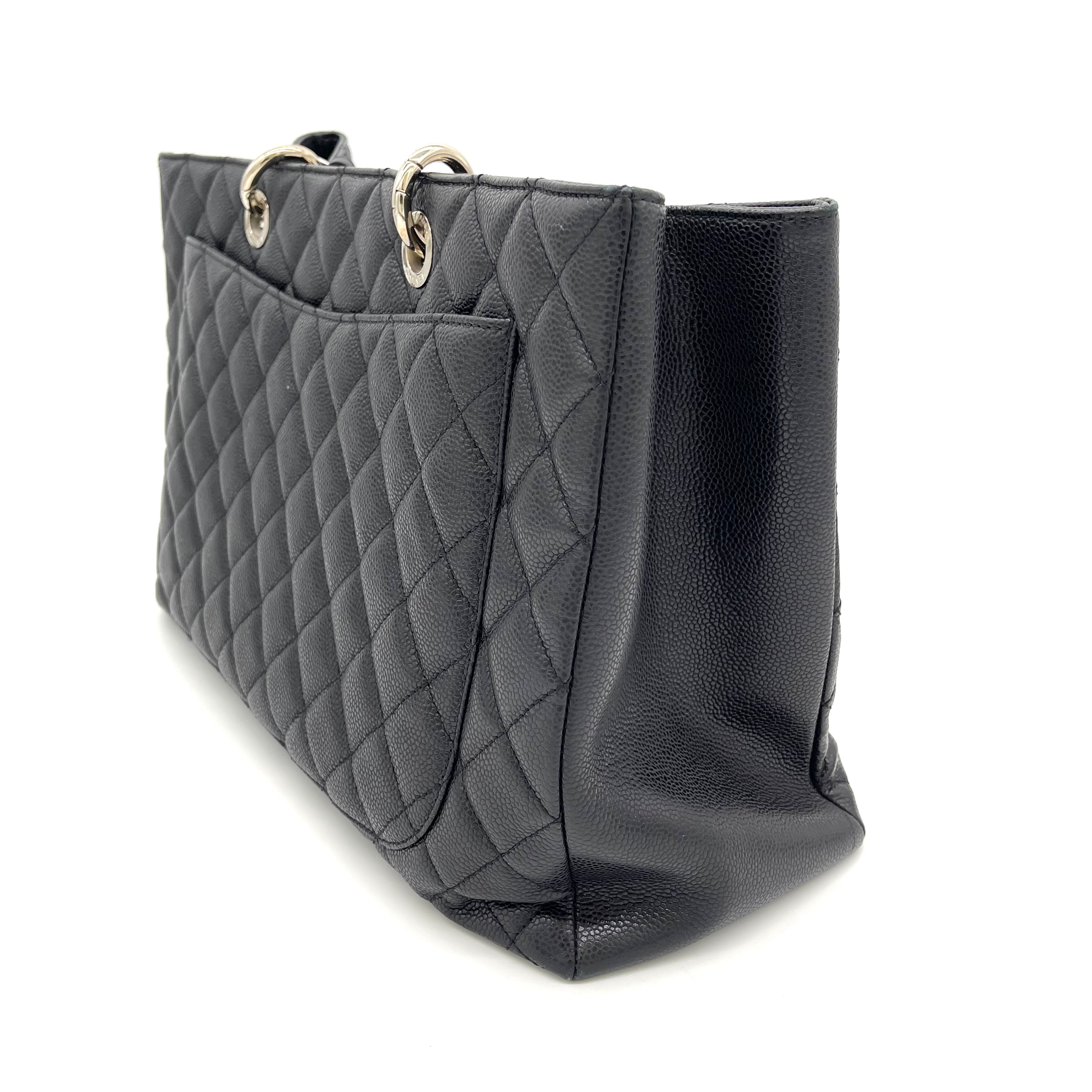 chanel white leather handbag black