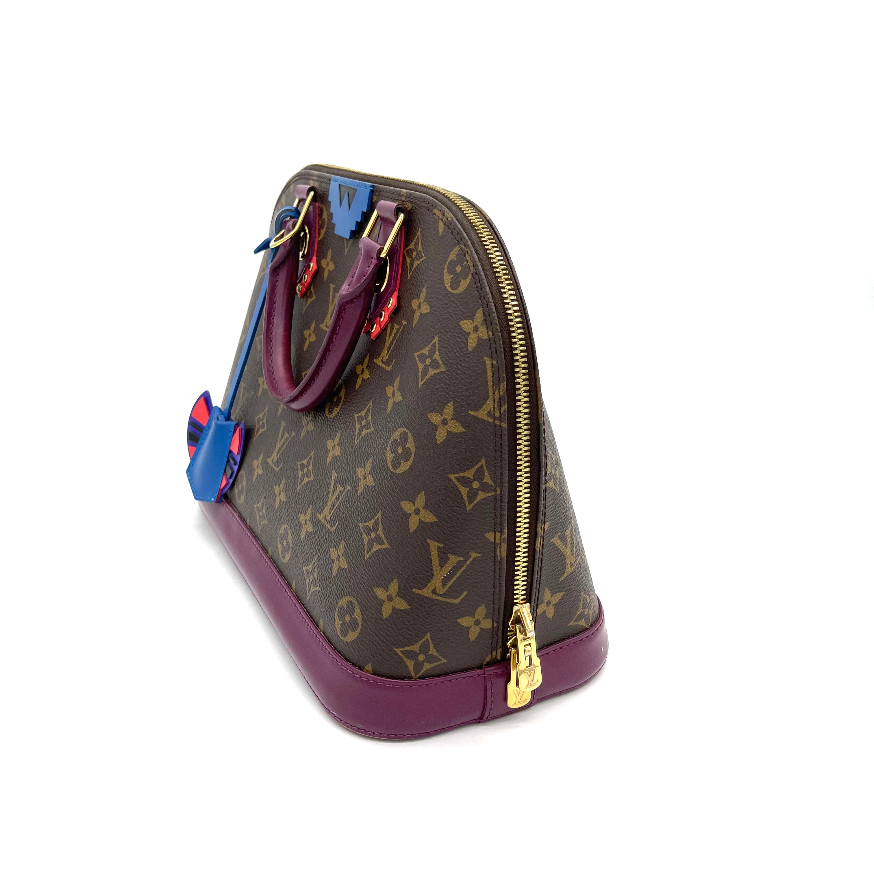 Louis Vuitton Multicolor Leather Monogram Totem Key Holder and Bag