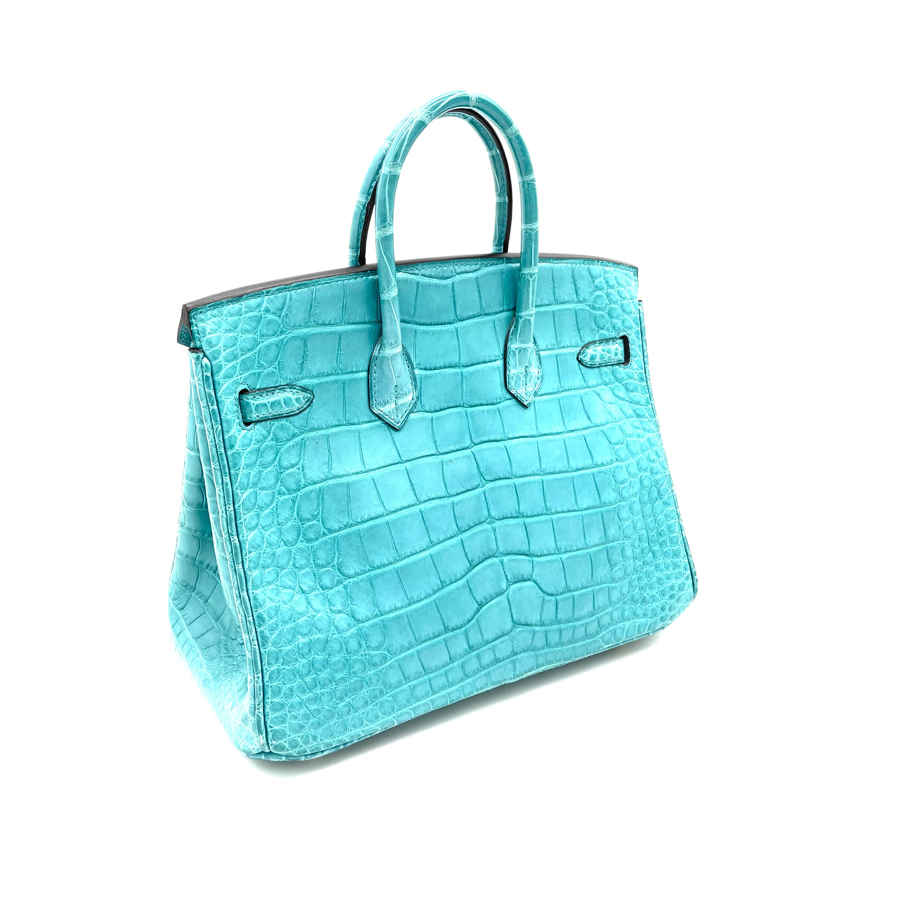 Hermes Birkin crocodile Tiffany color bag