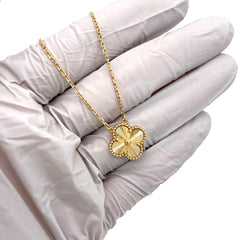 Van Cleef Arpels Vintage Alhambra Guilloche Necklace