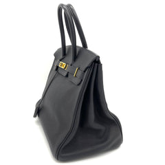 HERMES Togo Birkin 35 Black Gold Hardware