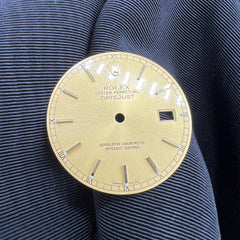 정품 롤렉스 오이스터 퍼페츄얼 데이트저스트(날짜 모델 16233 포함) 보장 최상급 크로노미터 공식 인증 스위스산 골드 다이얼 36mm