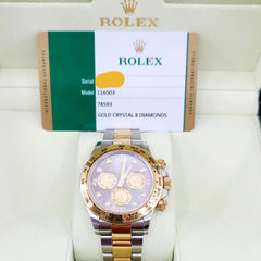 ROLEX Cosmograph Daytona 116503 Diamond Dial MOP Two-Tone