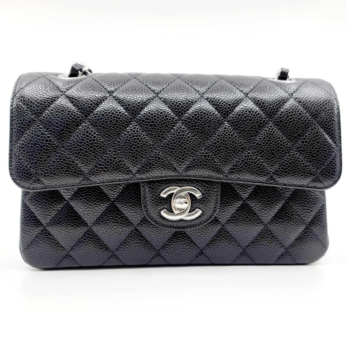 BRAND NEW CHANEL CLASSIC BAG WITH FLAP/HA/BLACK