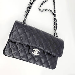 BRAND NEW CHANEL CLASSIC BAG WITH FLAP/HA/BLACK