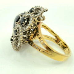 Disposal of this ring as a dumping sale (18k gold, Natural diamonds, black spinel stone) Cost of production Over $3,000.00