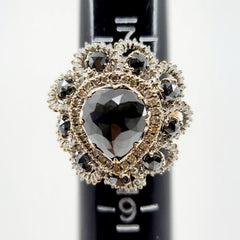 Disposal of this ring as a dumping sale (18k gold, Natural diamonds, black spinel stone) Cost of production Over $3,000.00