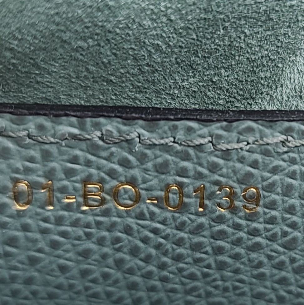 Christian Dior Pebbled Leather Saddle Bag
