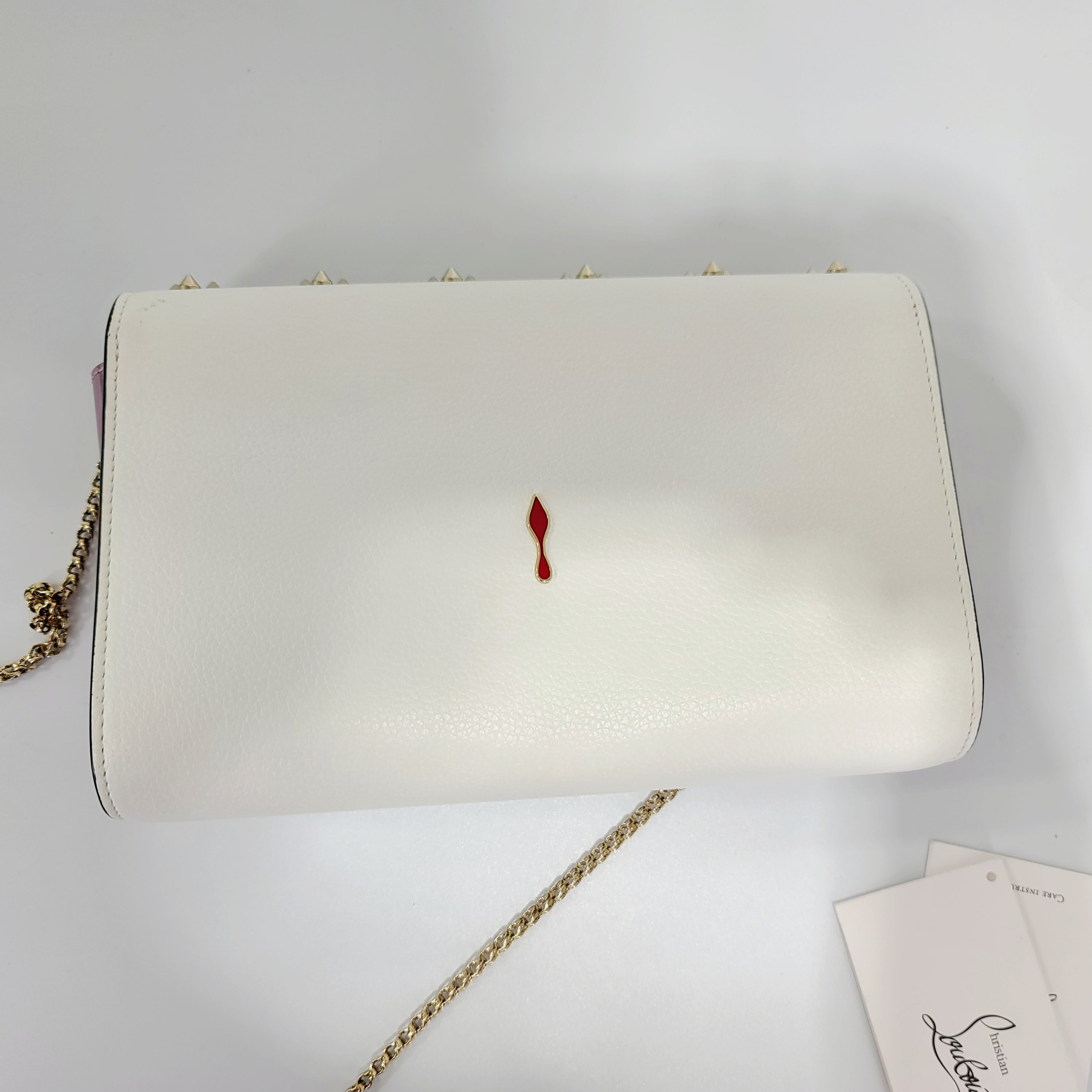 Christian Louboutin Paloma Fold-Over Clutch Bag