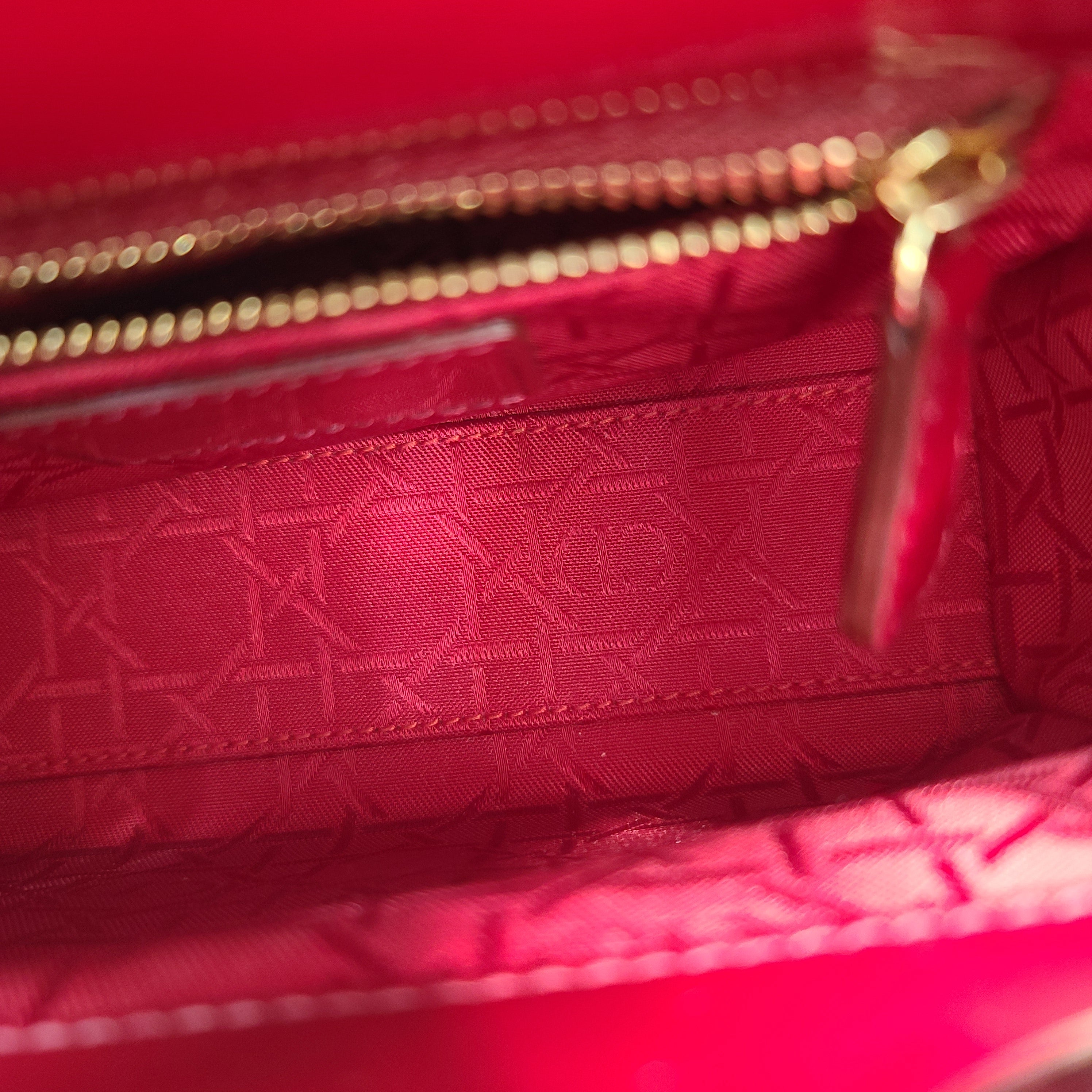 Christian Dior Lizard Mini Lady Dior Bag Red – STYLISHTOP