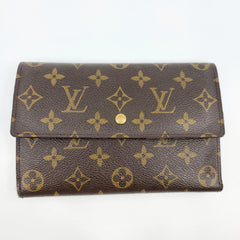 LOUIS VUITTON 모노그램 포르트 트레소 에투이 파피어스 지갑 Est. 소매: $550 + 세금