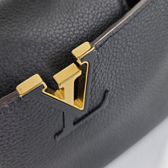 Louis Vuitton Capucines BB Metallic Grey Top Handle Handbag - Chronostore