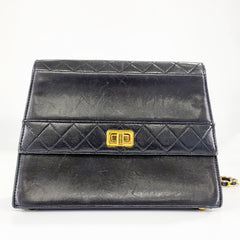 Chanel Matelasse Handbag Women's Black Leather Shoulder Bag Gently used | 9.64"L x 6.88"W x 3.14"H Original Listing Price: $4,023.75 + tax