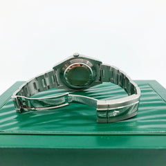 ROLEX Datejust II 116334 Gray Black Roman Dial Oyster Bracelet 41mm