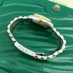 ROLEX Datejust 26Mm Steel Yellow Gold Diamond Ladies Watch 69173