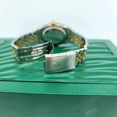 1990 Year ROLEX Datejust 16233 18k Gold & Steel Twotone Jubilee Band