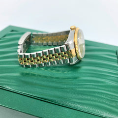 1990 Year ROLEX Datejust 16233 18k Gold & Steel Twotone Jubilee Band