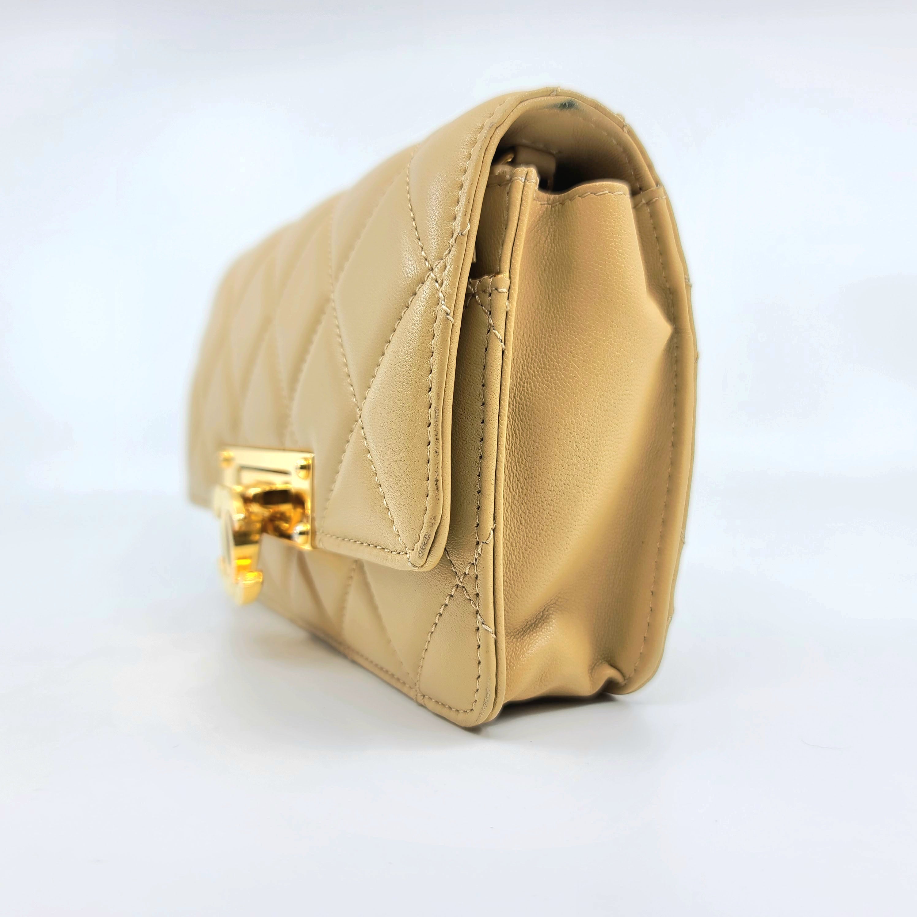 Chanel Golden Class Flap Bag Quilted Lambskin Medium