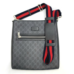 GG Black small messenger bag  W27cm x H28.5cm x D5cm