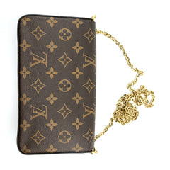 진품확인 필요/판매금지 Louis Vuitton Long Etoile Monogram Portefeuille Sarah Zipped M66556 Wallet