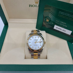 DATEJUST 41 Mother pearl Oyster, 41 mm, Oystersteel and yellow gold