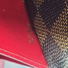 LOUIS VUITTON Damier Ebene Emilie Wallet