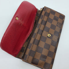 LOUIS VUITTON Damier Ebene Emilie Wallet
